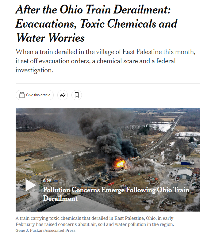 Train derailment in Ohio, USA Toxic gases were spread by burning.png